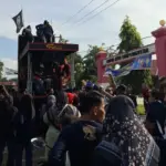 Sound horeg di Desa Dompyong Wetan, Kec Gebang, Kab Cirebon, Jawa Barat. --foto: abdul hamid / radar cirebon