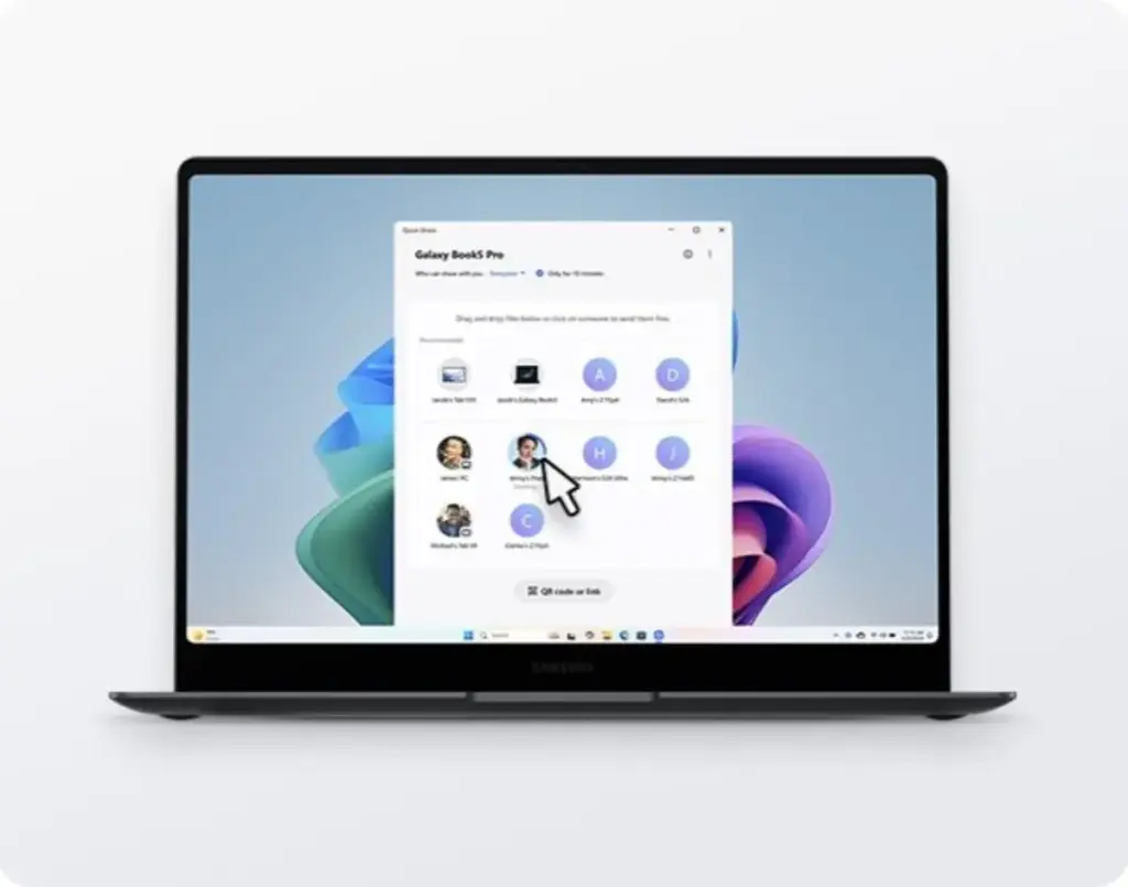air drop di hp samsung