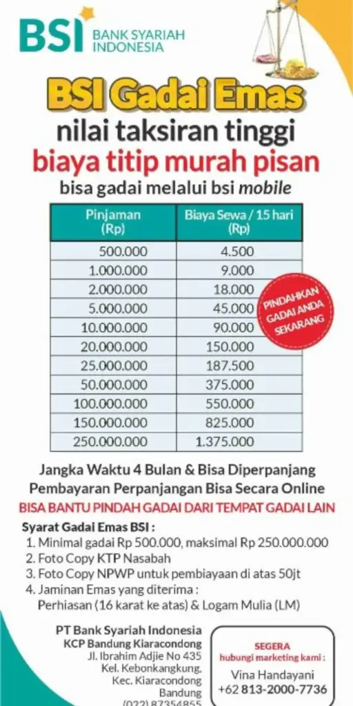 tabungan emas bsi syariah