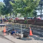 PDAM bongkar jalan inspeksi